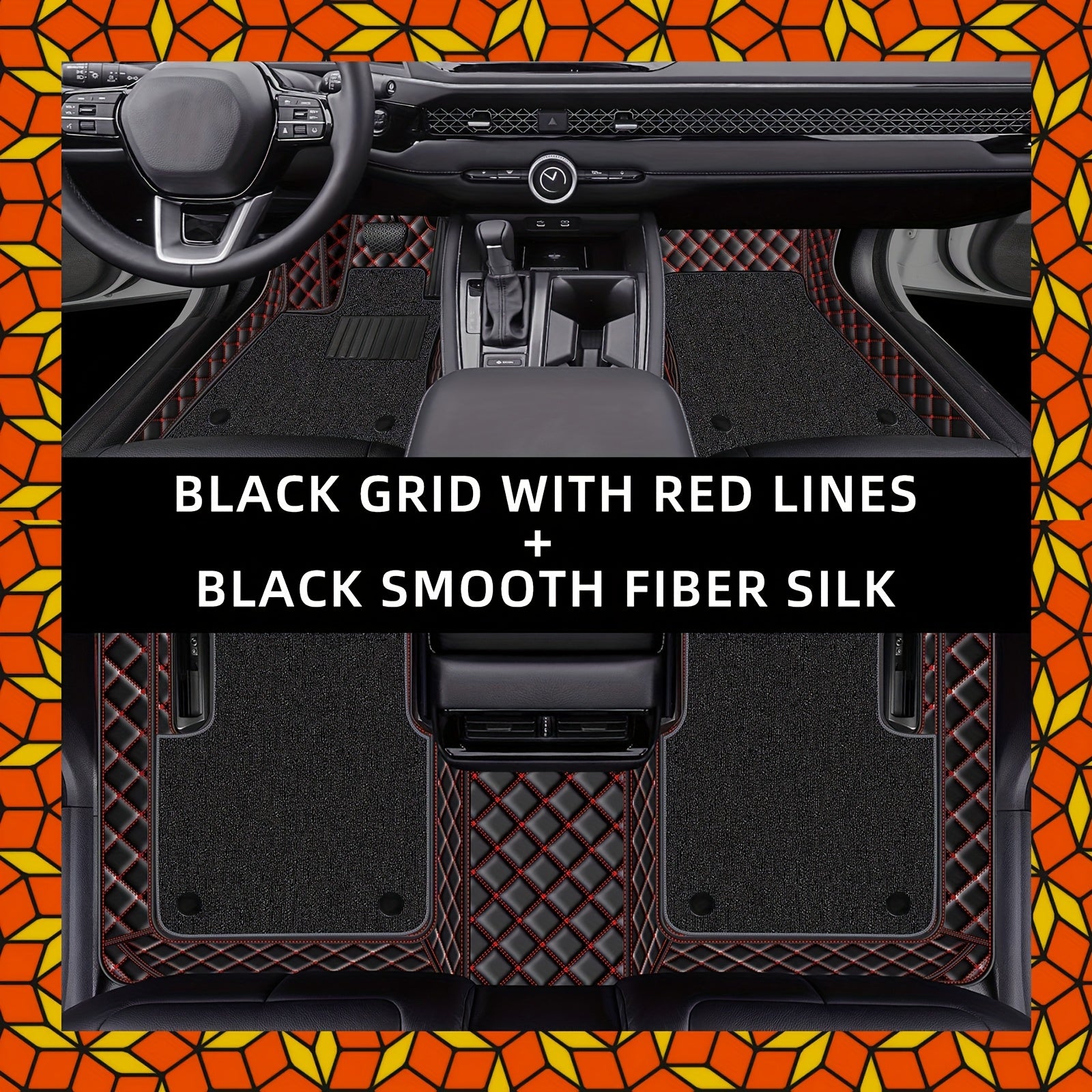 for Kia EV6 2023 PUPU LeatherPU Leathr Dual-Layer Left Hand Drive Car Floor Mats,