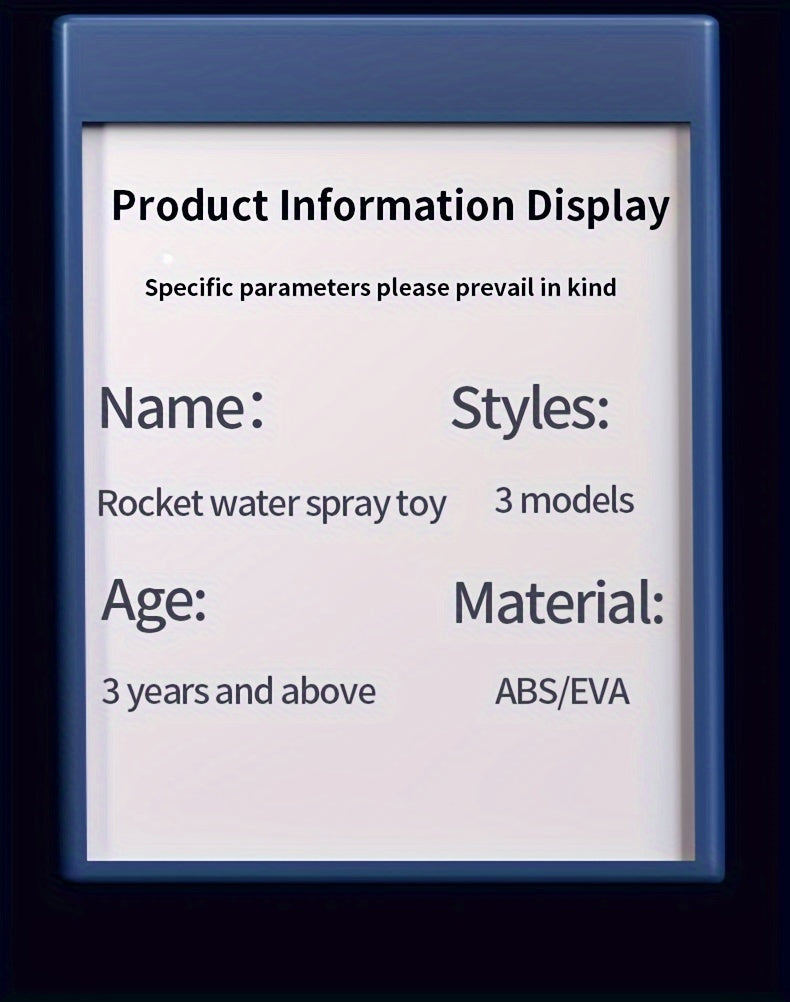1pc, Outdoor Flying Water Jet Rocket Rotating Launch Sprinkler Watering Device Water Play Small Toys Waterer Rocket Fountain Summer Cool Toys Party Activity Toys Children's Birthday Gift