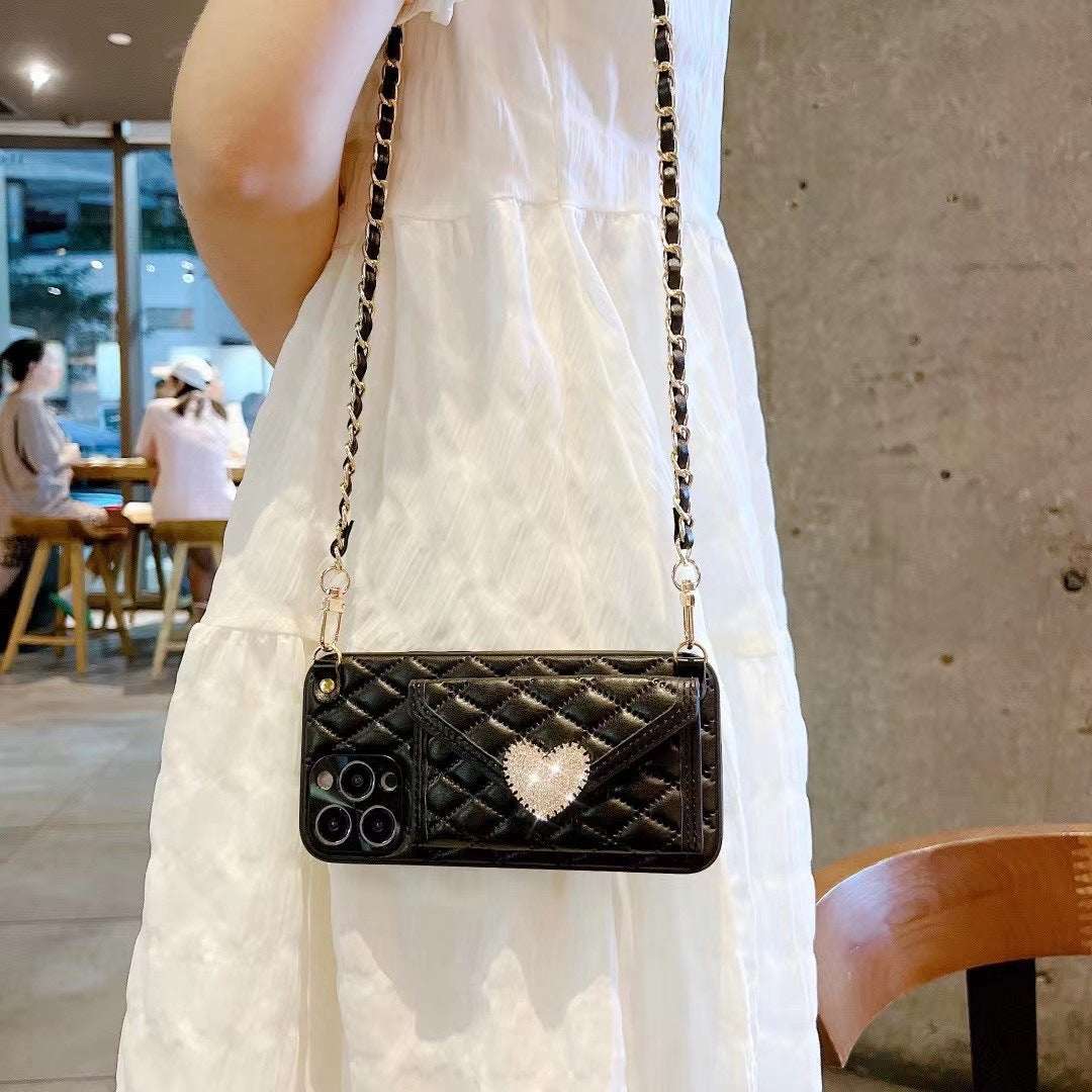 RAMODO Love Diamond Messenger Phone Case