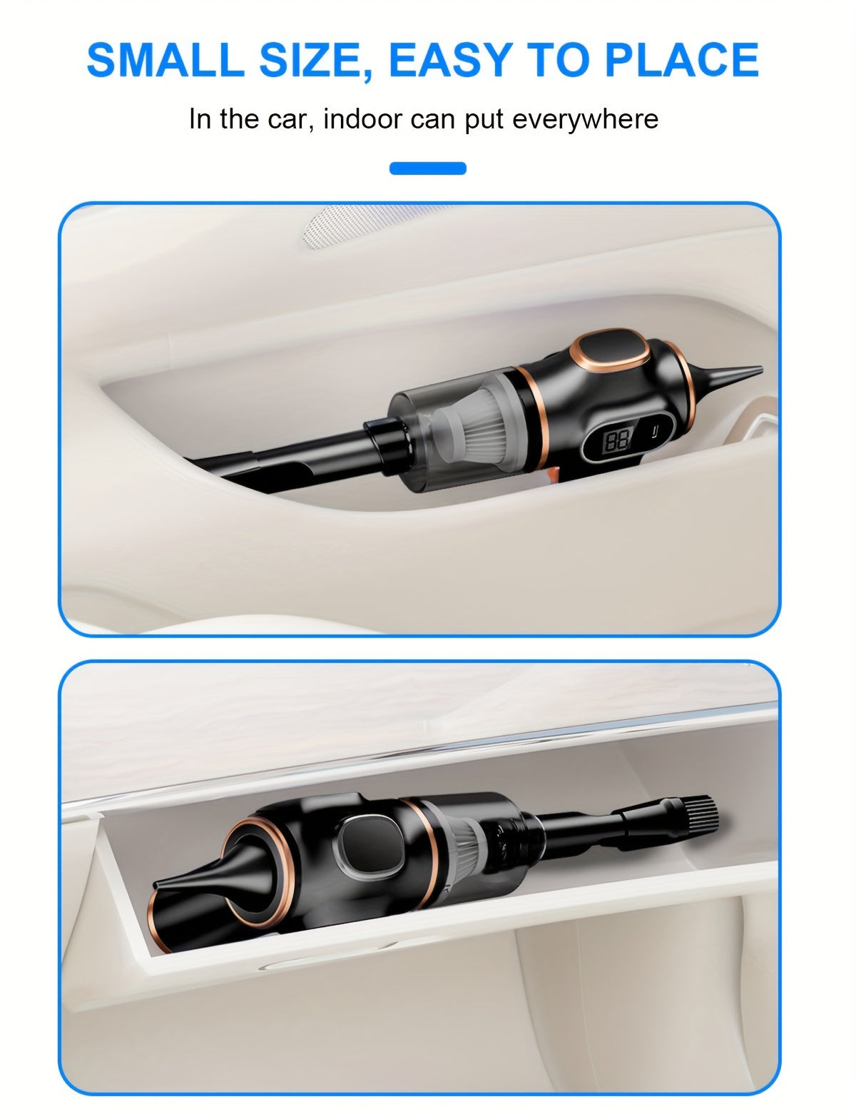 4000mAh High-Power Portable Vacuum Cleaner -USB Rechargeable,