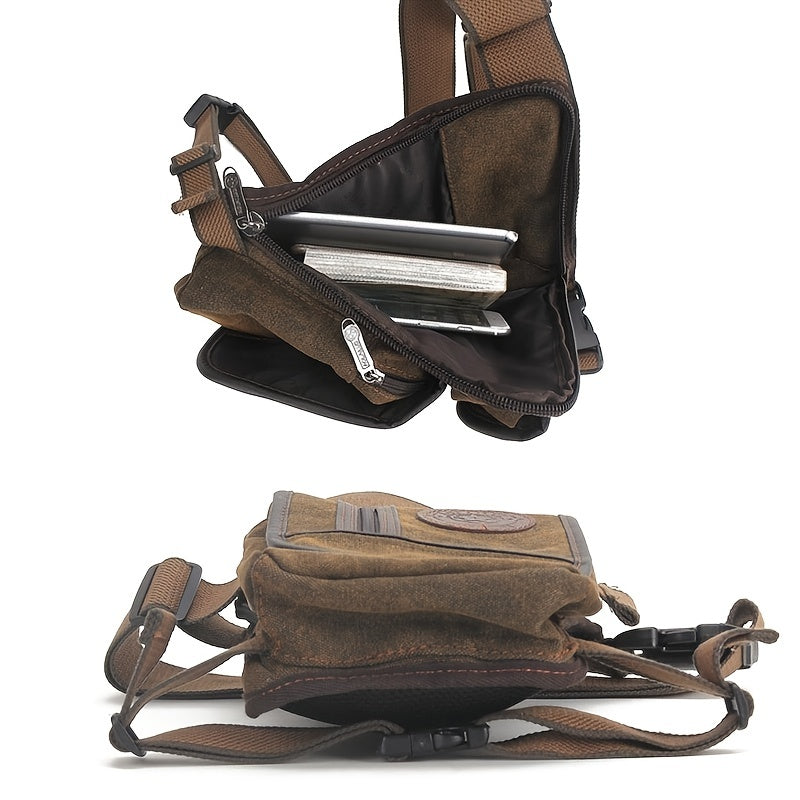 Lightweight High Quality Canvas Drop Leg Bag - Adjustable Tactical Military Waist Pack