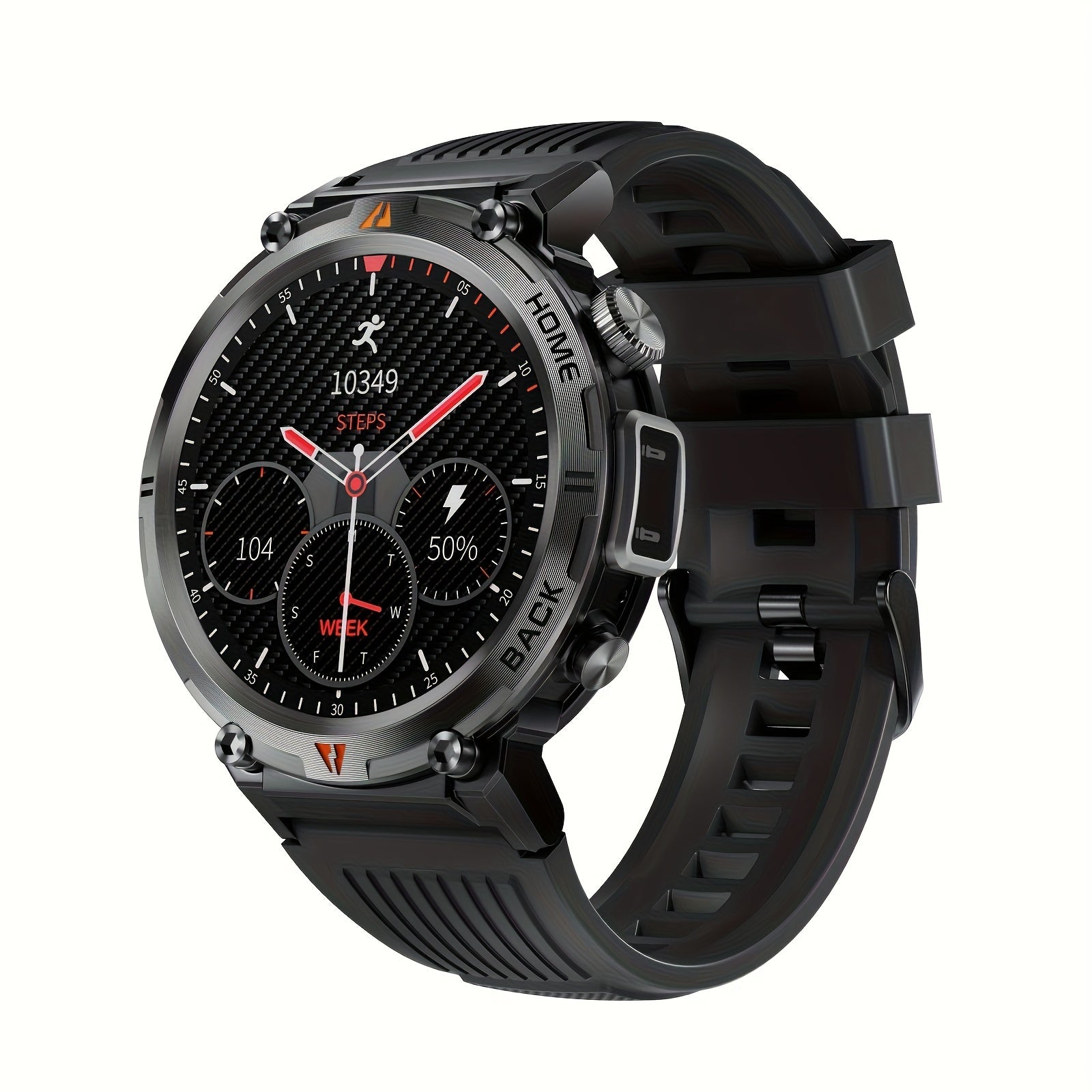 EIGIIS Men'S Outdoor Sports Watch with IPX8 (3ATM) Flashlight,