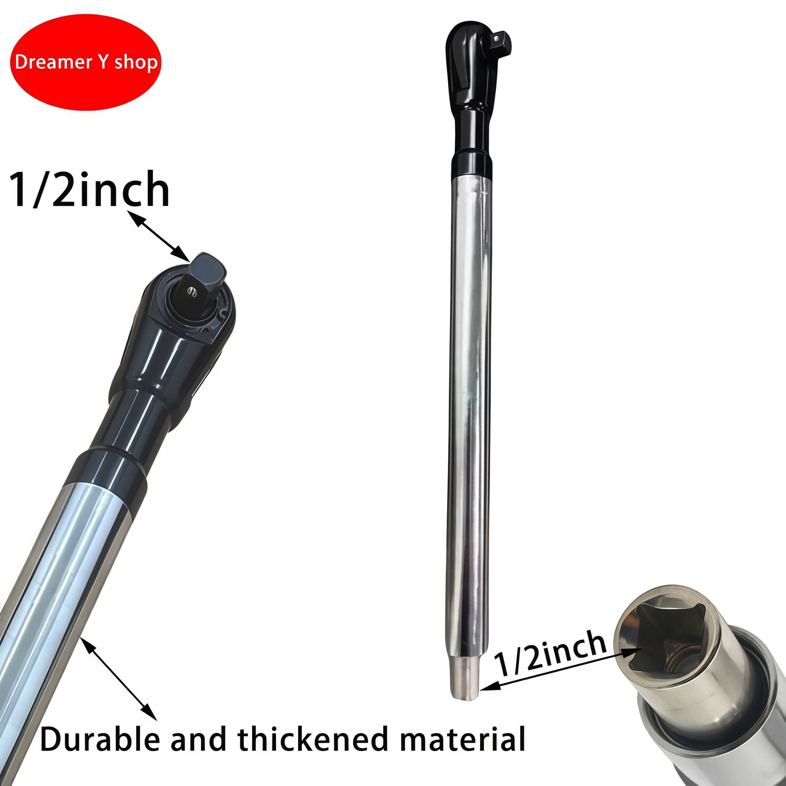 [Repair Tool Kit] Automotive Repair Tool Kit: Ratchet Wrench, Socket Set, 1/2" Drive Extension – Multi-Functional for Cars, Motorcycles, and Farm Equipment Maintenance