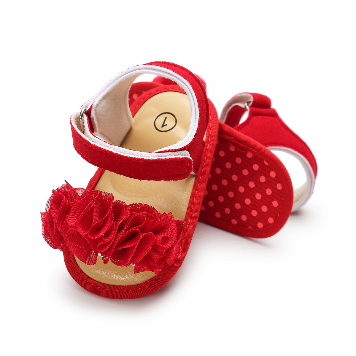 Adorable Baby Girl's Floral Sandals - Breathable, Comfortable, and Durable Open-Toe Shoes for Newborn, Infant,
