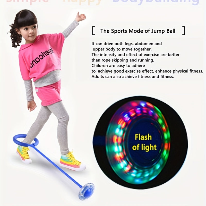LED Flash Jumping Rope Ball - Outdoor Fun Sports Toy for Reaction Training and Swing Games