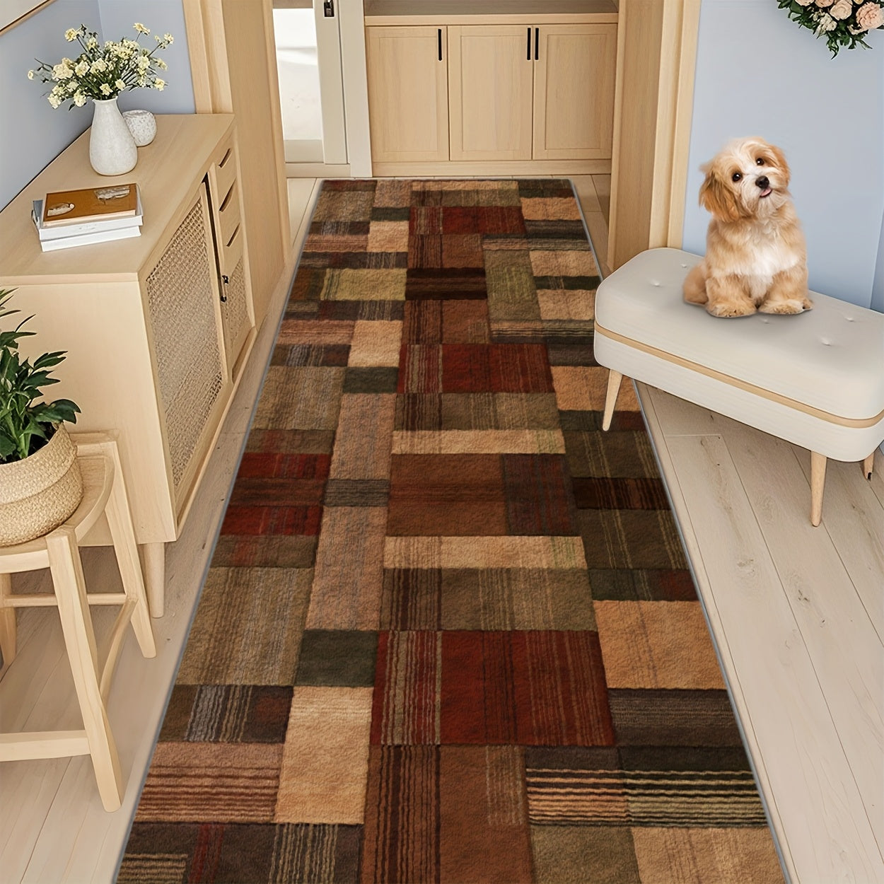 2D Printed Rugs for Stylish Home Decor, Suitable for Commercial Spaces. Long Runner Carpets for Living Rooms, Sofa Mats, Bedroom Rugs, Bedside Mats, And Entrance Doormats. Ideal for Dining Tables And Coffee Tables, Applicable