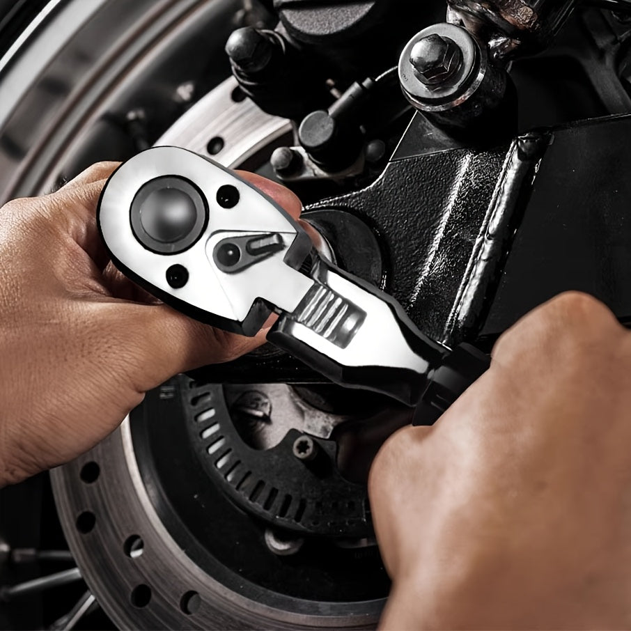 4pcs wheel hub protection hexagonal deep socket/ratchet wrench set, 1/2" drive, metric 17, 19, 21mm wheel guard six-point deep socket, 1/2" oscillating and telescopic