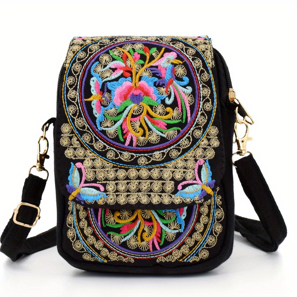 [Embroidered Crossbody] Lightweight Crossbody Bag