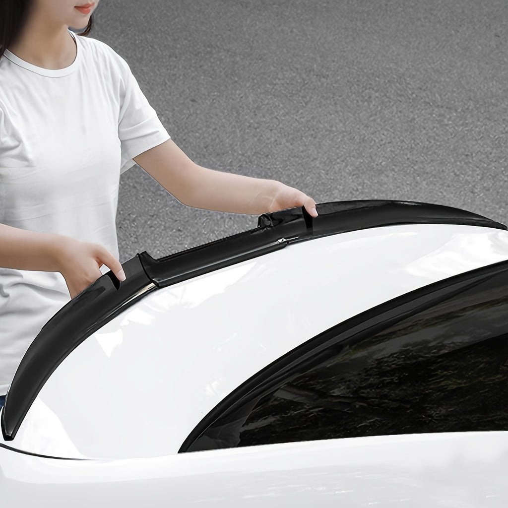 Automotive tail, external parts for automotive modification, general non-porous self-adhesive tail, carbon fiber patterned wind wing automotive external parts decoration supplies