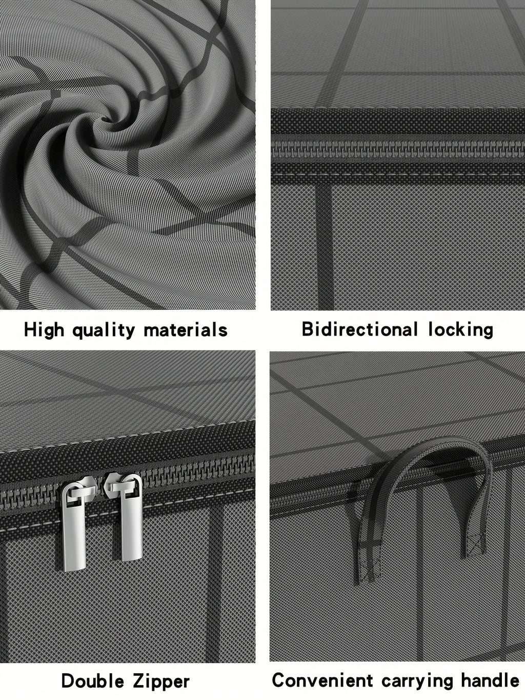 1pc of Clothing Storage Bag, Travel Bag, Large Capacity, with Handles, Foldable, Suitable for Quilts, Storing Clothes, Cotton Jackets, Blankets, Toys, Etc, Under-Bed Storage