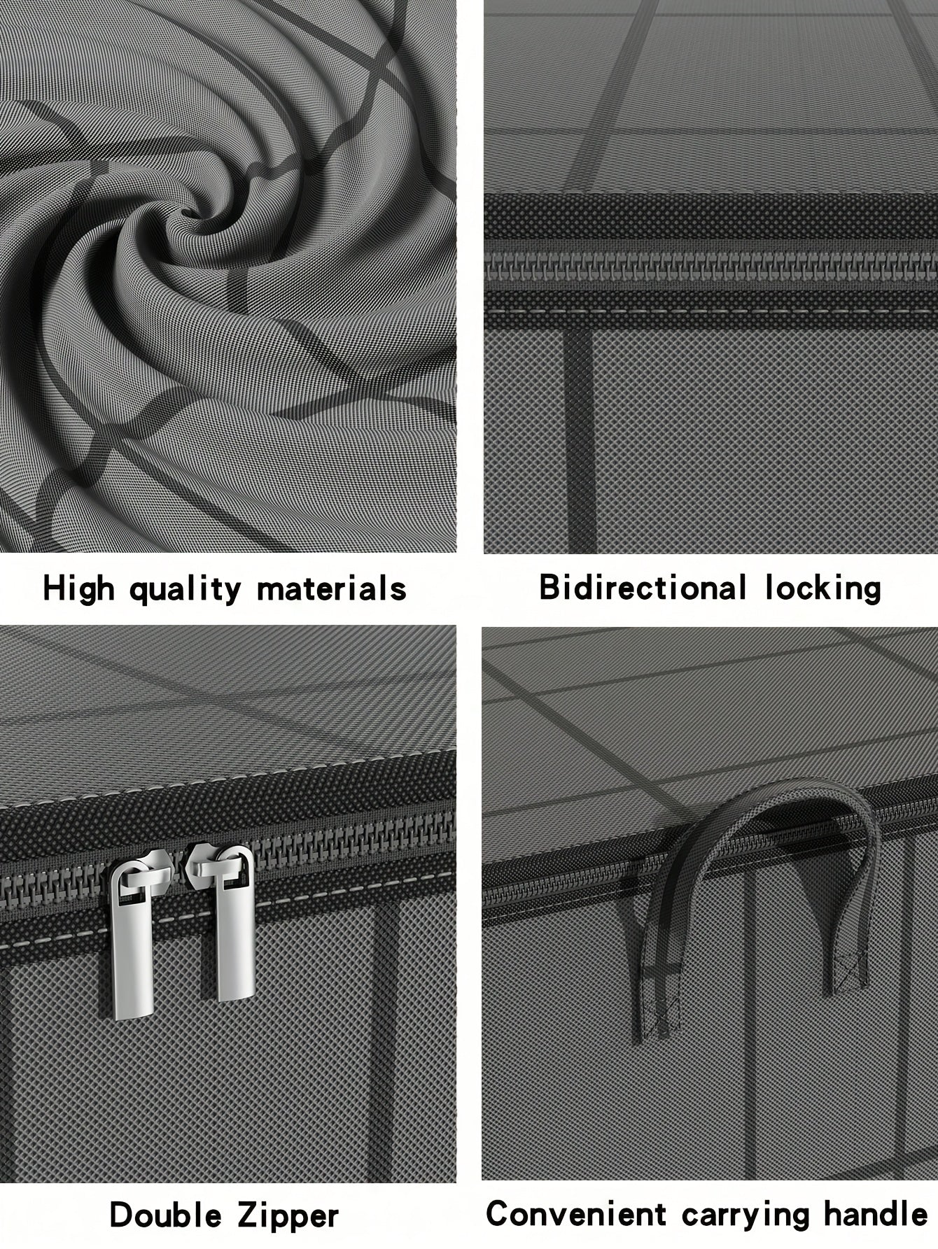 1pc of Clothing Storage Bag, Travel Bag, Large Capacity, with Handles, Foldable, Suitable for Quilts, Storing Clothes, Cotton Jackets, Blankets, Toys, Etc, Under-Bed Storage