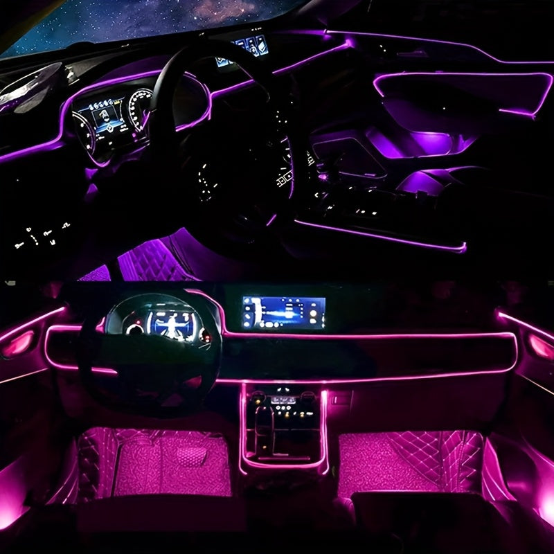 236-inch Optical Fiber, Automotive LED Light Strip, 5-in-1 Automotive Ambient Lighting Kit,