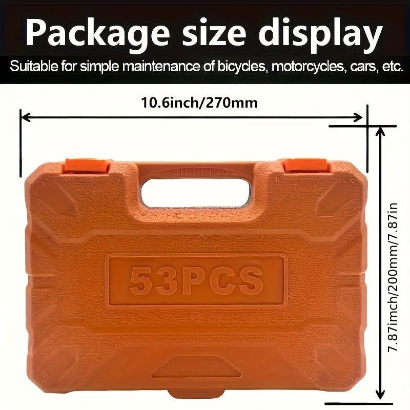 53/82/121/151PCS Heavy Duty socket Set, (5/16 Inches to 3/4 Inches) And Metric