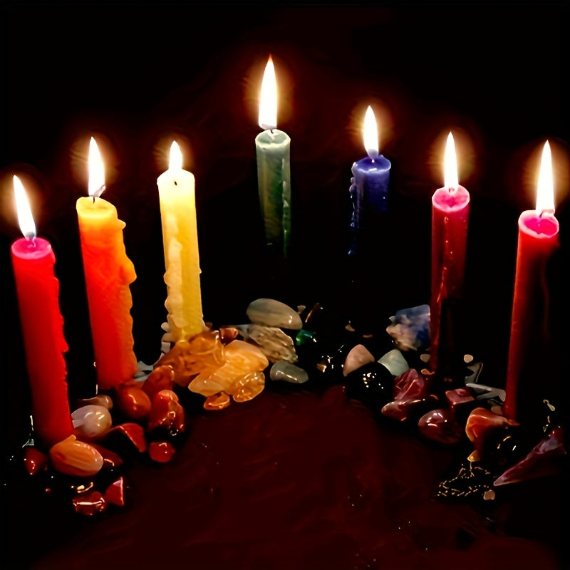 Witchcraft Kit with Grinding And Pounding Tank - Candles, Witches Crystals, Dried Flowers, Vanilla, Beginner Box Starter. Suitable for Full Moon Ceremonies And Decorative Materials for Magic. Ideal for Gifting During Black Hi