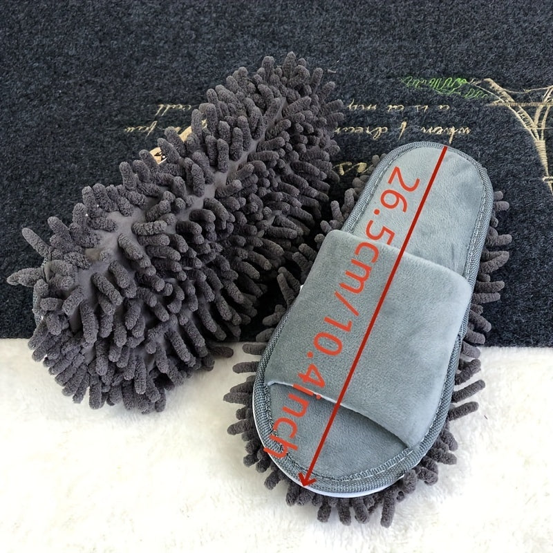 1 Pair of Detachable Floor Cleaning Slippers, Ultra-Soft and Quiet Floor Cleaning Slippers, One Size Fits All, Cleaning Supplies, Cleaning Tools, Bathroom Supplies, Reusable Cleaning Cloth