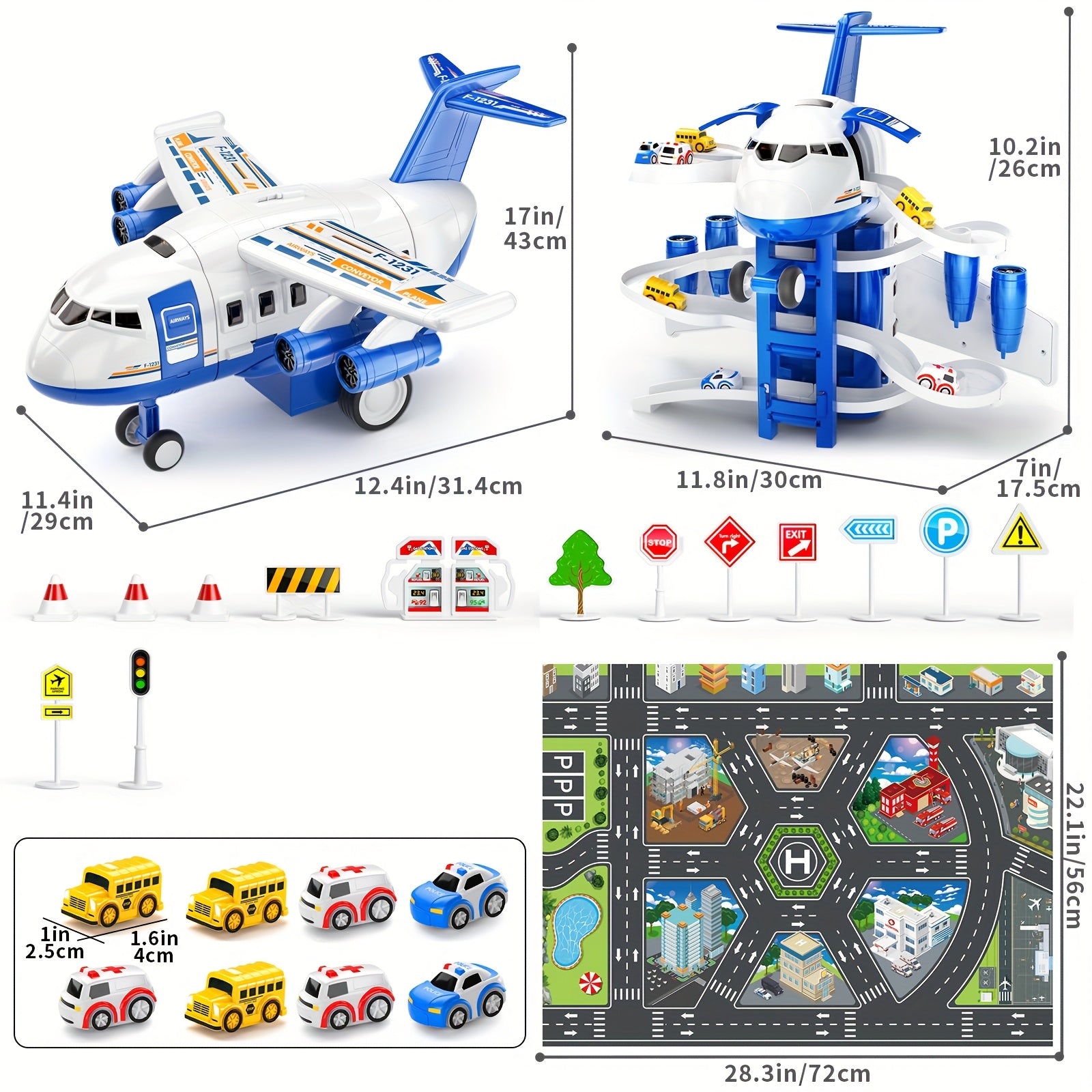 Home Kids Airplane Car Toys Simulation Inertia Aircraft Music Stroy With Light Passenger Plane Diecasts Kids Educational Toy