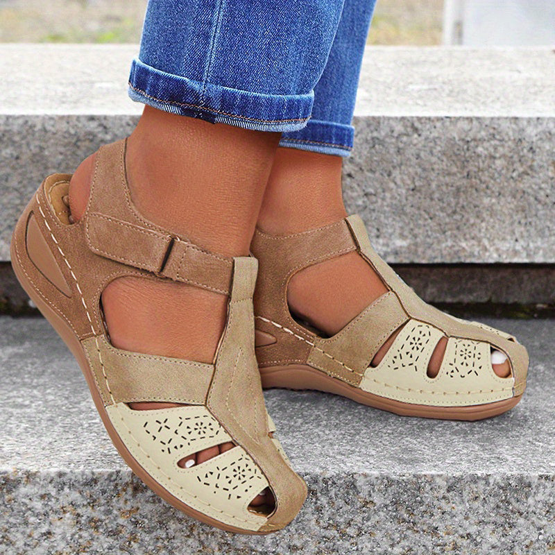 Women's Casual Breathable Sports Sandals, Soft Breathable Outdoor Walking Shoes