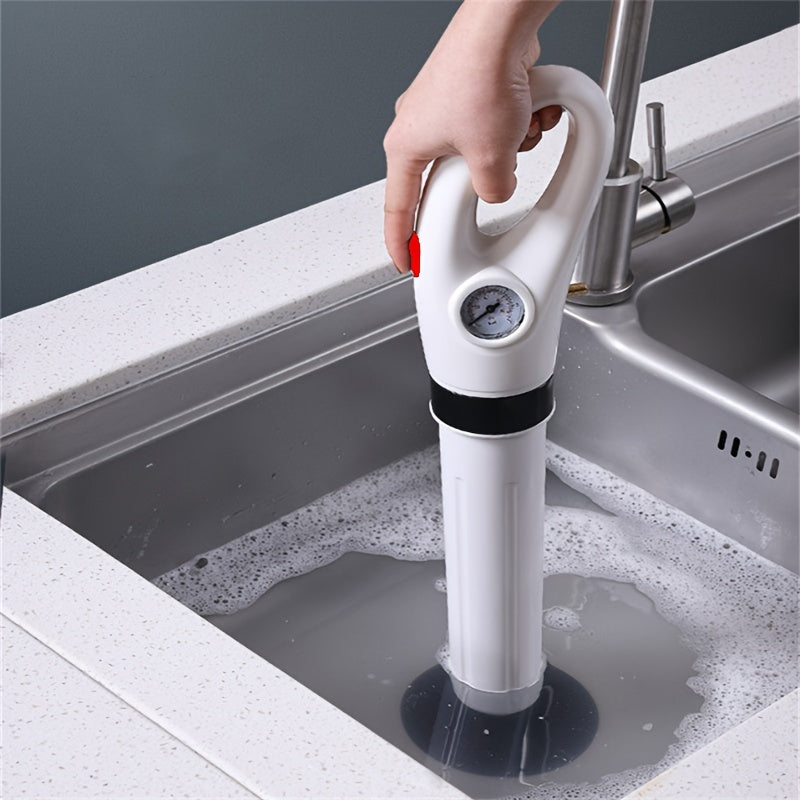 1pc Enhance The Performance Of Your Toilet With High-pressure Air Pump Upgrade Kits, Powerful Drain Blaster Augers, Air Guns, And Manual Drain Cleaning Tools