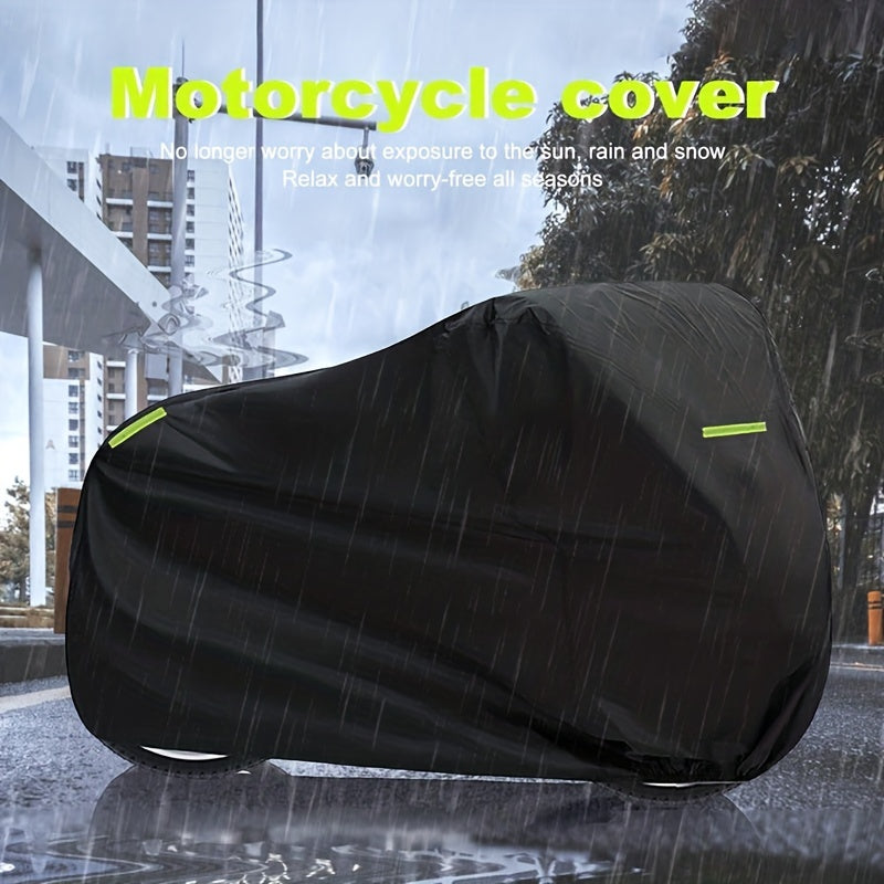 210Doxford Motorcycle Cover All Season, Universal Weather Durable Quality Waterproof Sun Outdoor Protection Scooter Shelter Tear Proof Night Reflective