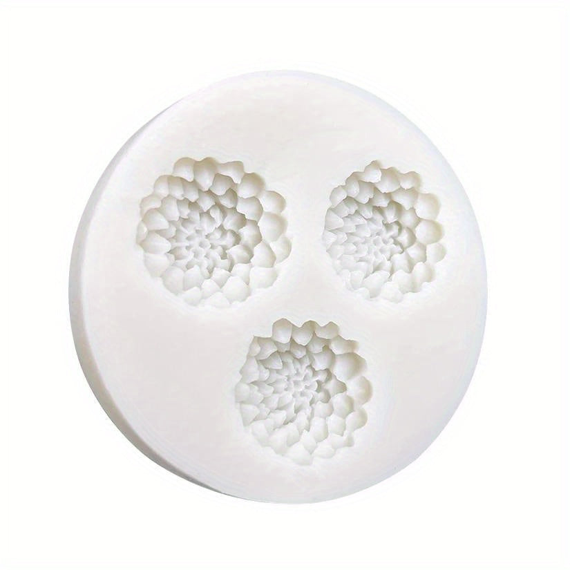 2pcs, 2.76-Inch Large Dahlia Silicone Molds, Suitable for Making Candles, Aromatherapy, Handmade Soap, Clay, Plaster, And Crafts