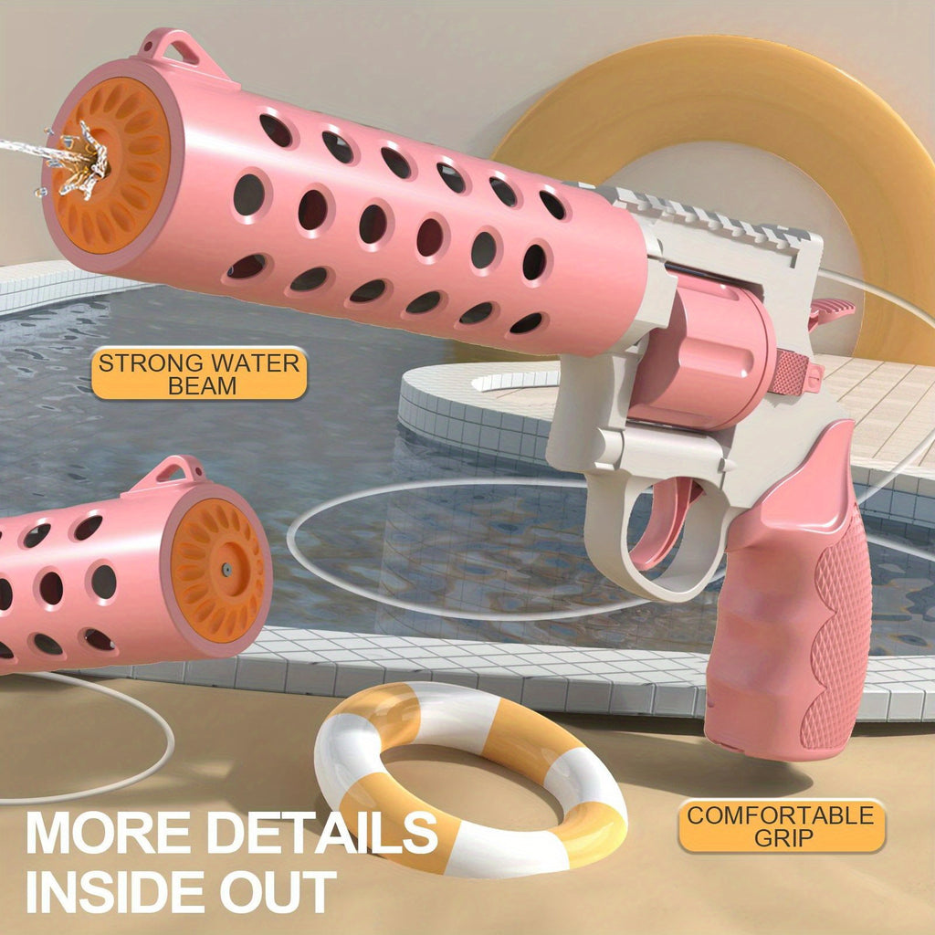 Revolver Electric Backpack Double Gun Can Continuously Shoot Summer Fall Pool Beach Park Family Friends Interactive Toys With Battery