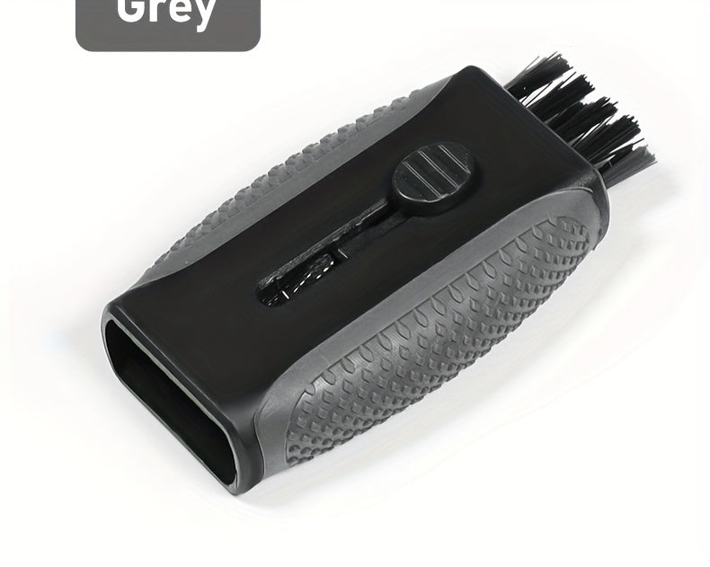 Retractable Pocket Golf Club Cleaning Brush Tool - Wire Brush Club Groove Double Side Cleaner, Golf Accessories