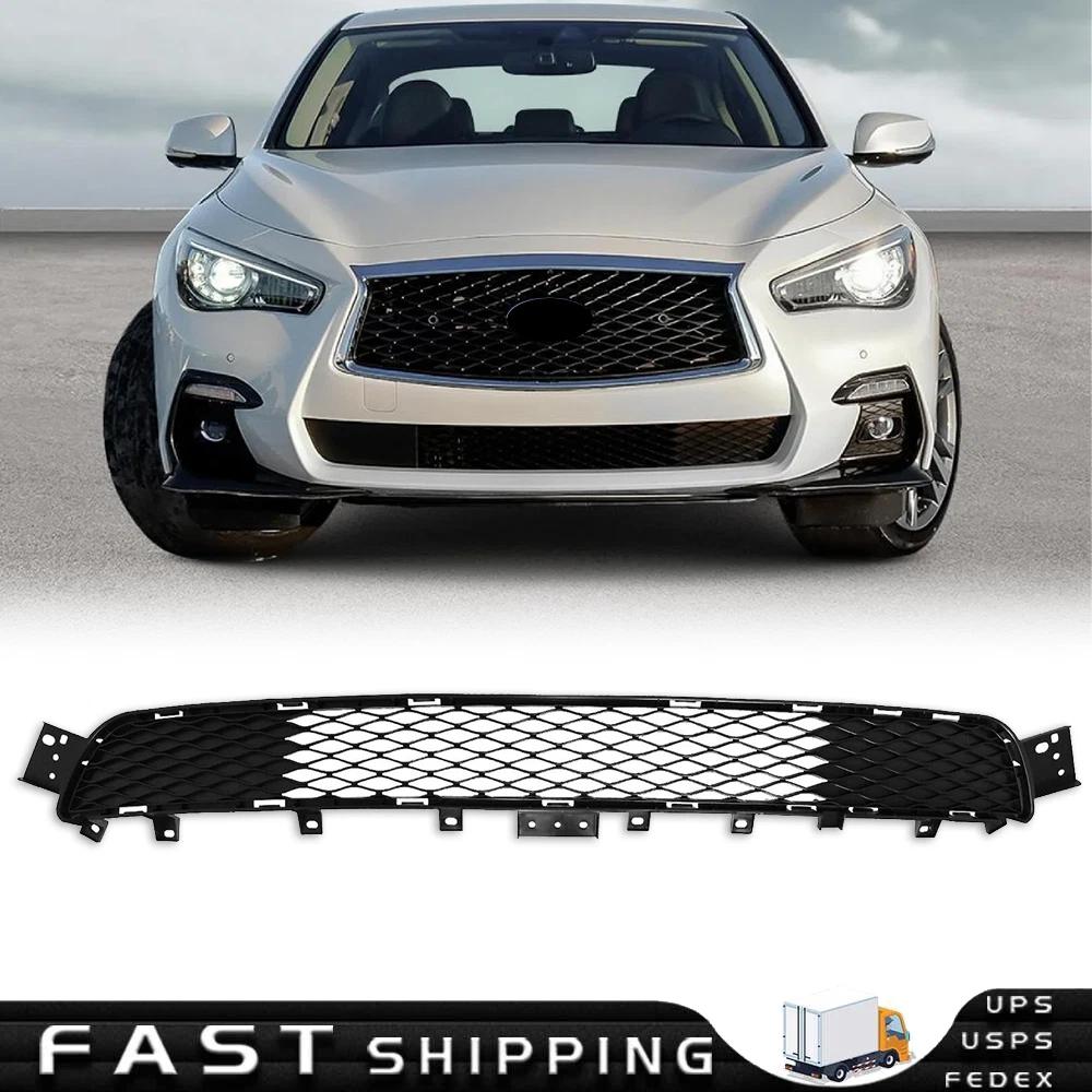 for 2018 2019 2021 2022 for INFINITI Q50 Sport Grille Black Front Bumper Lower Honeycomb Grill