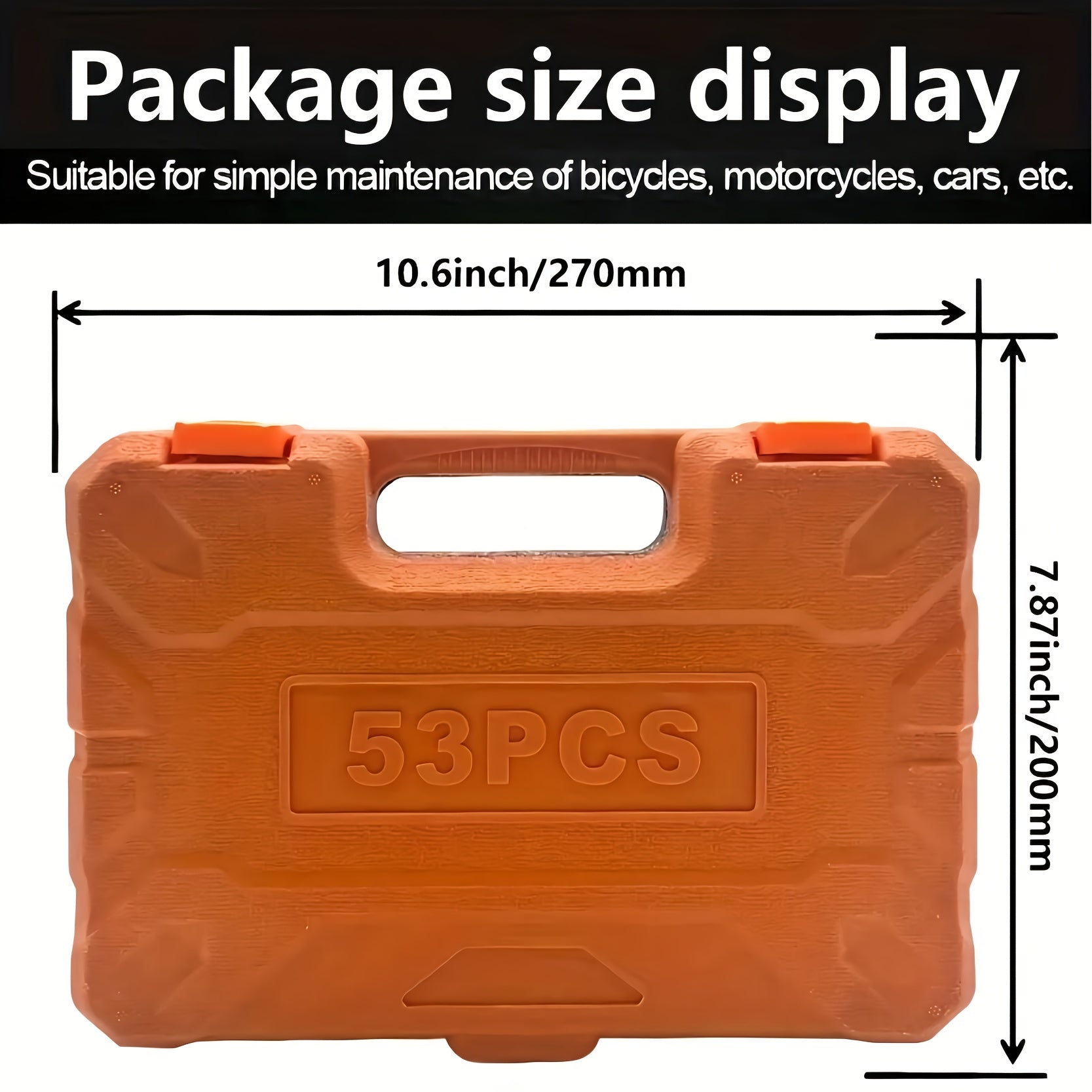 53/82/121/151PCS Heavy Duty socket Set, (5/16 Inches to 3/4 Inches) And Metric