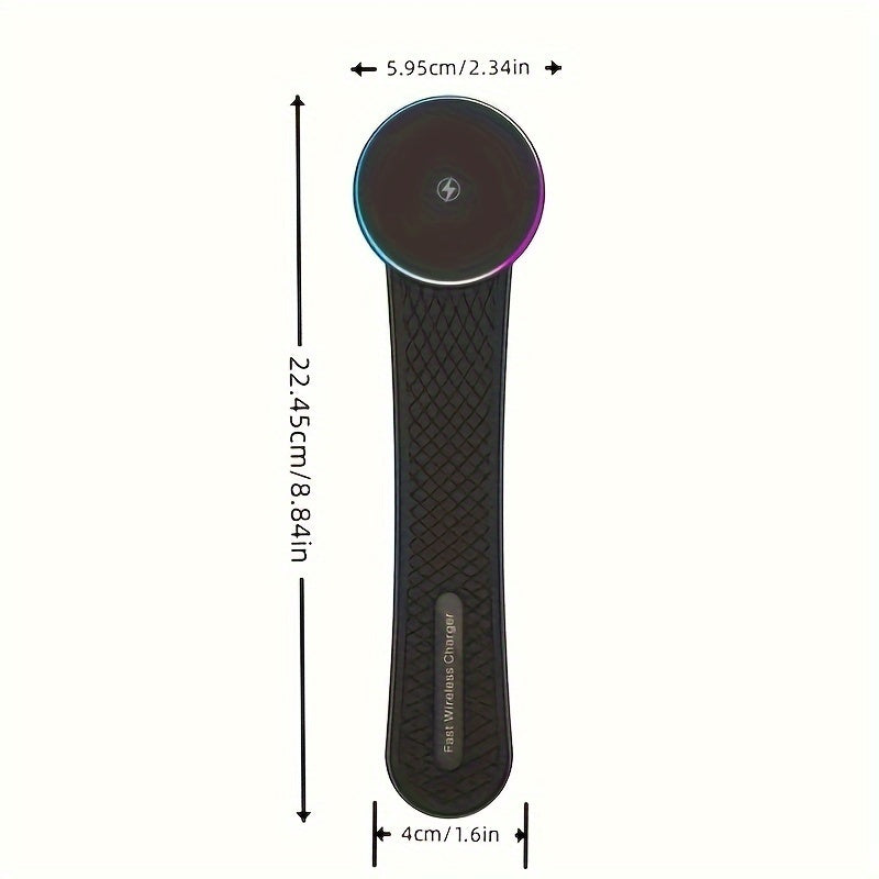 1pc 15W Premium Car-mounted Folding Wireless Charger Magnetic Suction