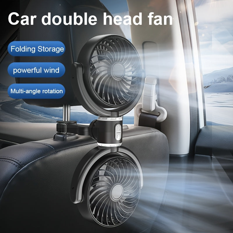 New  Rear Seat Dual-Head , Three Wind Speed Levels, 5-Blade