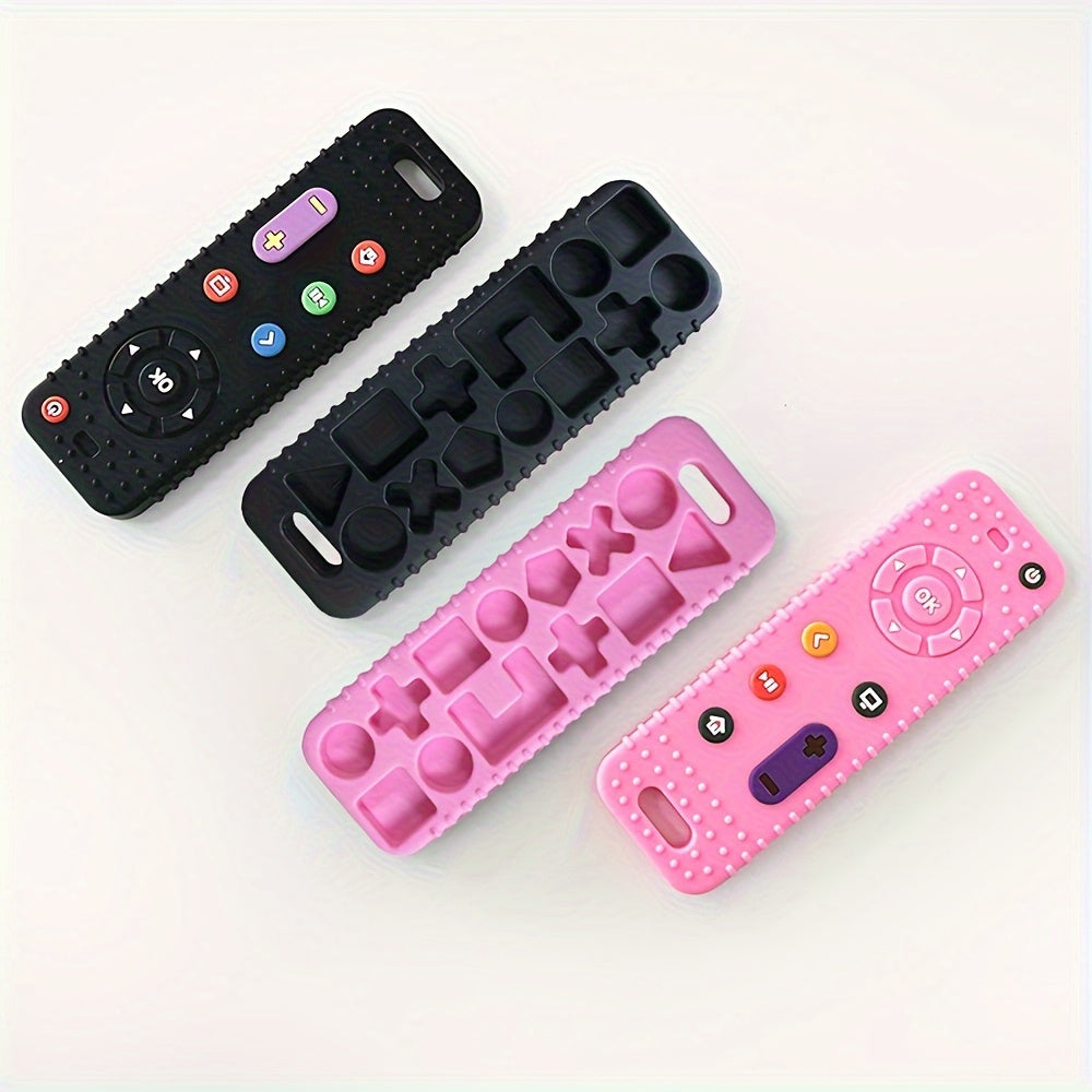 Silicone Baby Teething Toys Set – Chewable Remote and Game Controller Teether for Infants 0-3 Years, BPA-Free, Hand Wash Only, Sensory Development Educational Toy for Boys and Girls