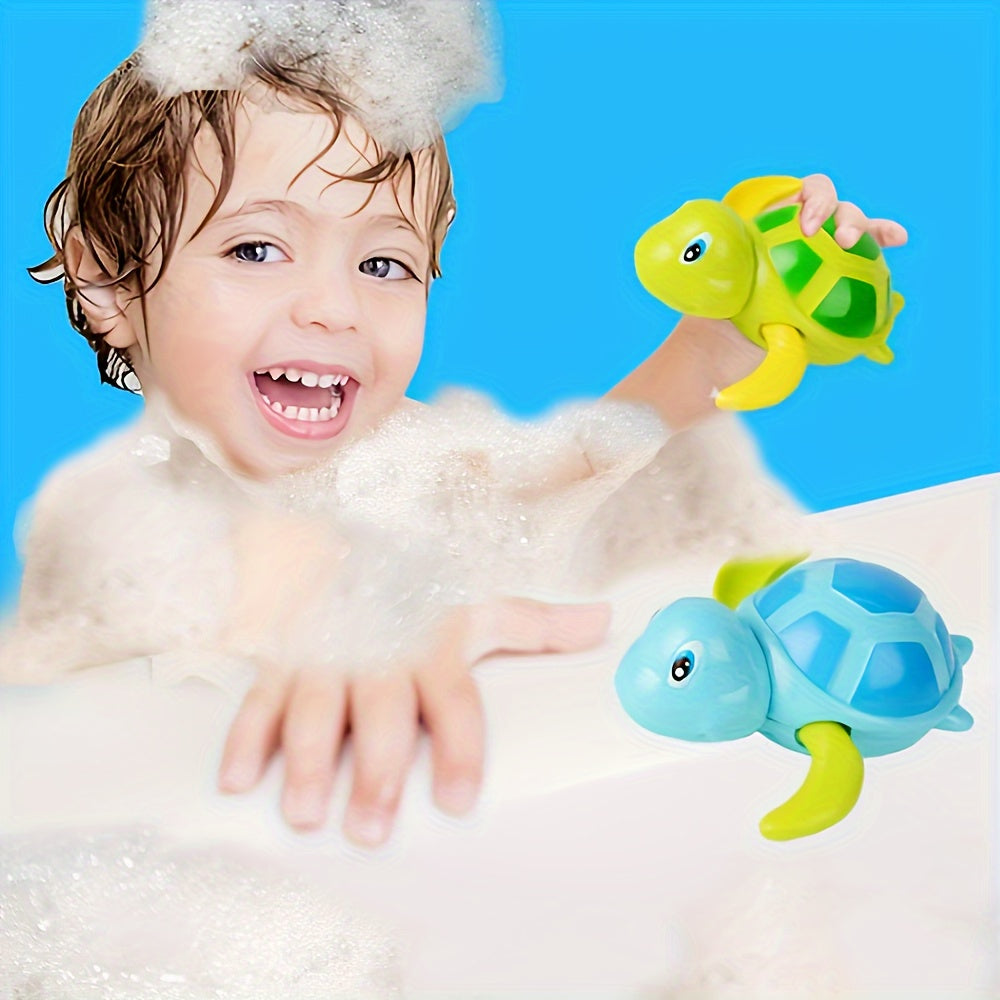 3-piece set,Bath Swimming Turtle Toy for Baby Toddler, Wind Up Chain Bathing Water Toy, Swimming Bathtub Pool Cute Swimming Turtle Toys for Boys Girls.