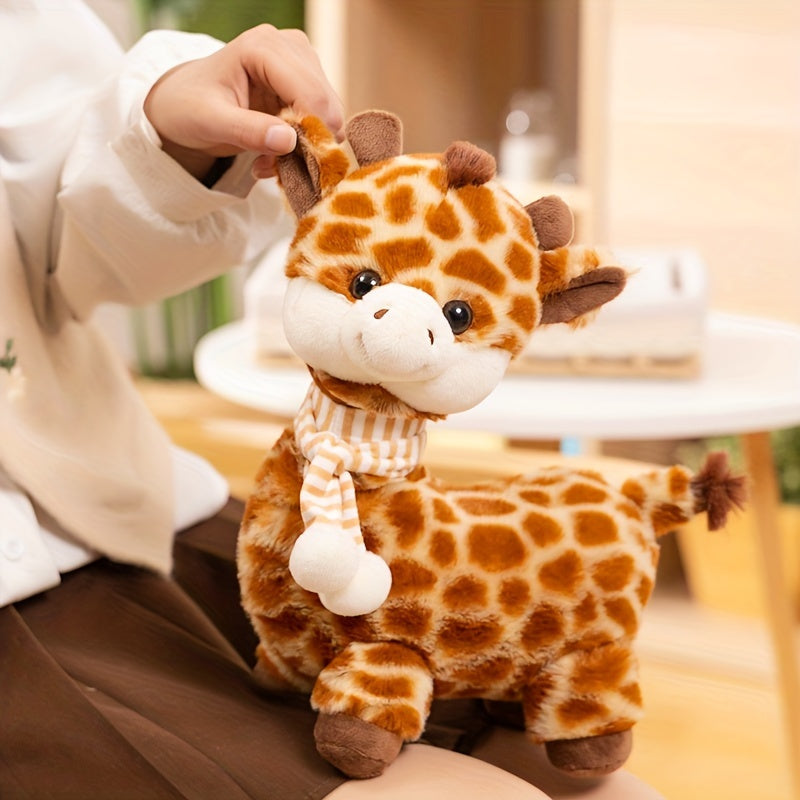 1pc Soft Cartoon Faux Giraffe Plush Toys, Perfect Party Decor, Room Decor, Home Decor
