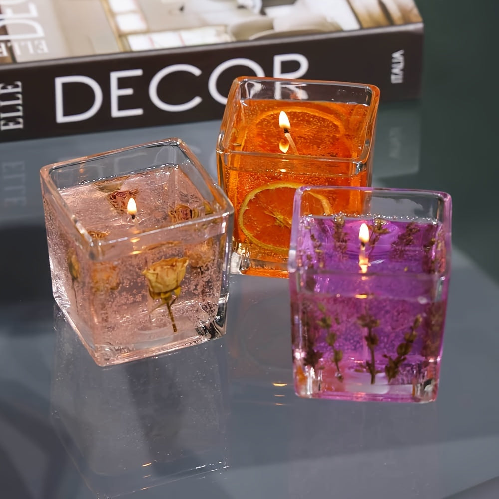 Classic Generous Bottle Advanced Floral Candles, 550G Lavender/rose/orange Scented Candles, True Flower Inlay, Fragrance, Family Perfume Essential, Perfect Birthday Gift