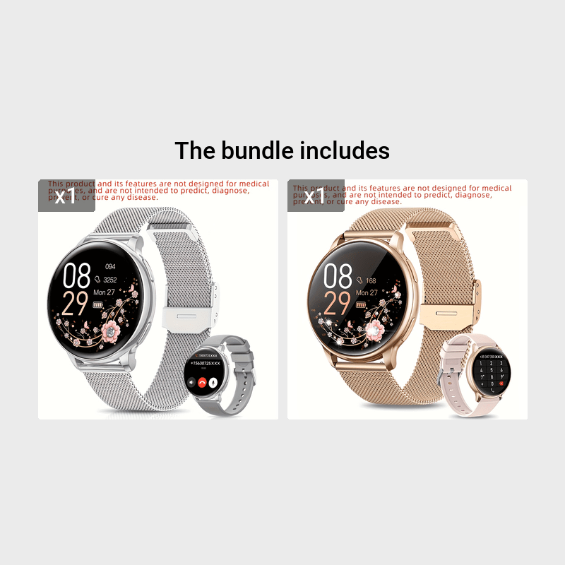Smartwatch with Wireless Call/Dial, Female Functions, Sleep, 19 Sports Modes, Music Player, Pedometer - Perfect Birthday Gift for Men & Women, Christmas, Halloween, Smartwatches For Android & Ios