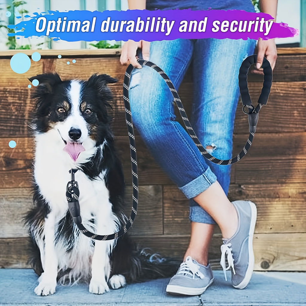 JOYTALE Reflective Dog Leash with Comfortable Padded Handle - Ideal for Small, Medium, and Large Dogs - 4/5/6 FT Length Options Available