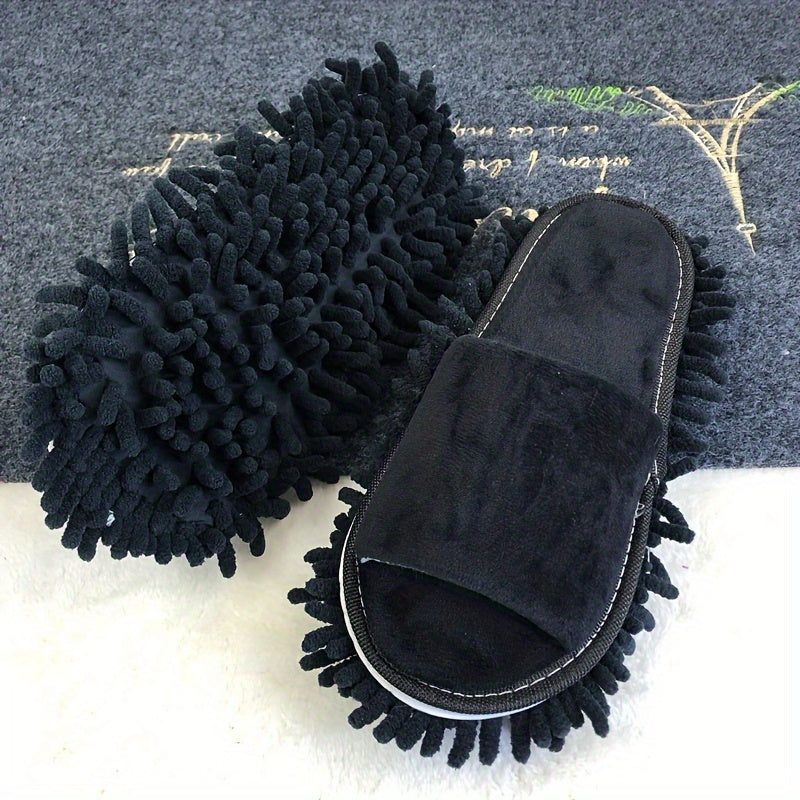 1 Pair of Detachable Floor Cleaning Slippers, Ultra-Soft and Quiet Floor Cleaning Slippers, One Size Fits All, Cleaning Supplies, Cleaning Tools, Bathroom Supplies, Reusable Cleaning Cloth