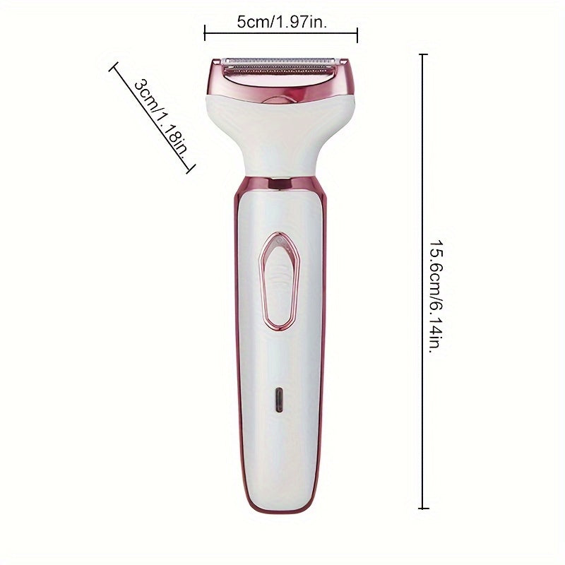 Electric Lady Shaver, Women Razors for Shaving Cordless 4-in-1 Shaver for Women Face, Legs and Underarm, Portable Bikini Trimmer Wet & Dry Hair Removal, Cordless - Micro USB Rechargeable