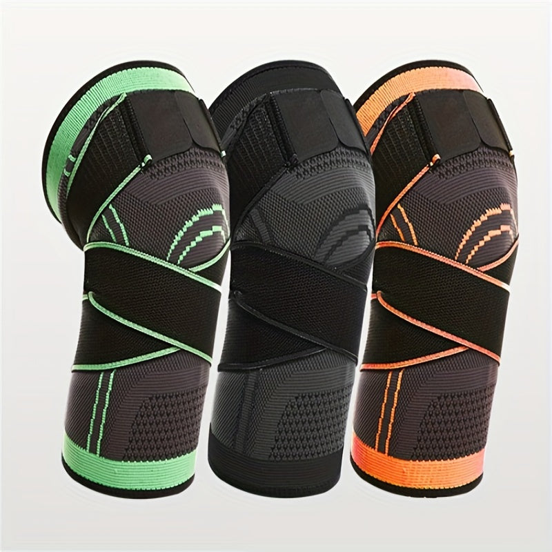 Maximize Your Performance With Our Compression Knee Sleeve - High Elastic, Breathable, And Perfect For Sports, Gym, Hiking, And More!