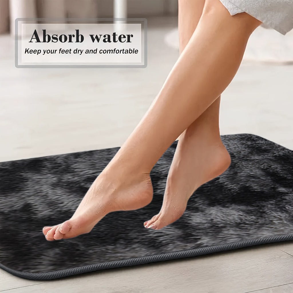 New Mixed Color Bath Mats, Whole Room Bath Rugs, Tie-Dye 3/4/5/6pcss Toilet Mats Universal Soft Bathroom Rugs Sets 3/4/5/6pcs Water Absorption Bathroom Carpet Set, Non Slip Bath Rugs Set, Thick Machine Washable Easy to Dry Da