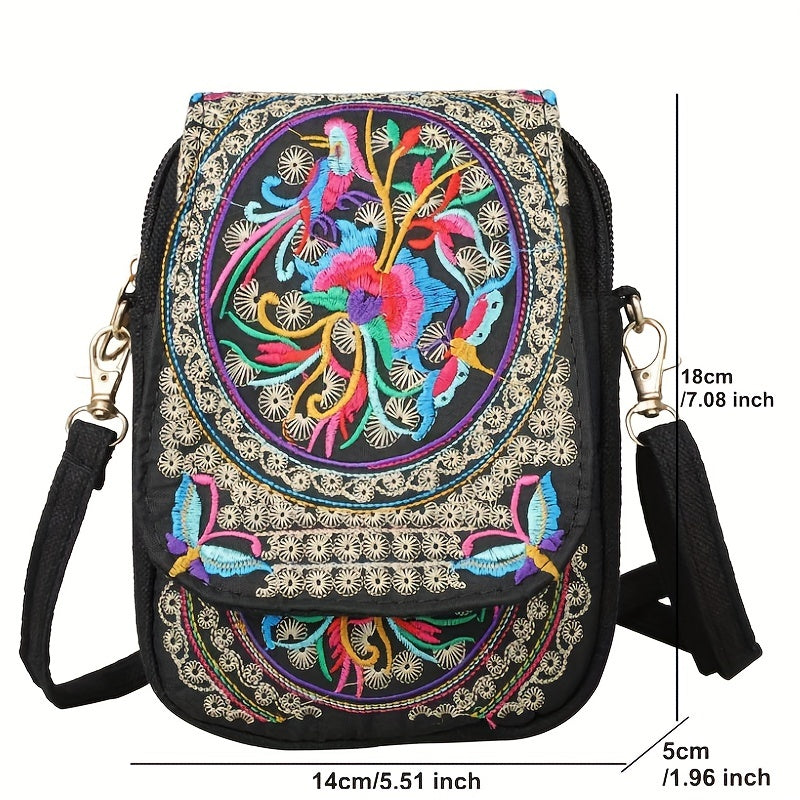 [Embroidered Crossbody] Lightweight Crossbody Bag