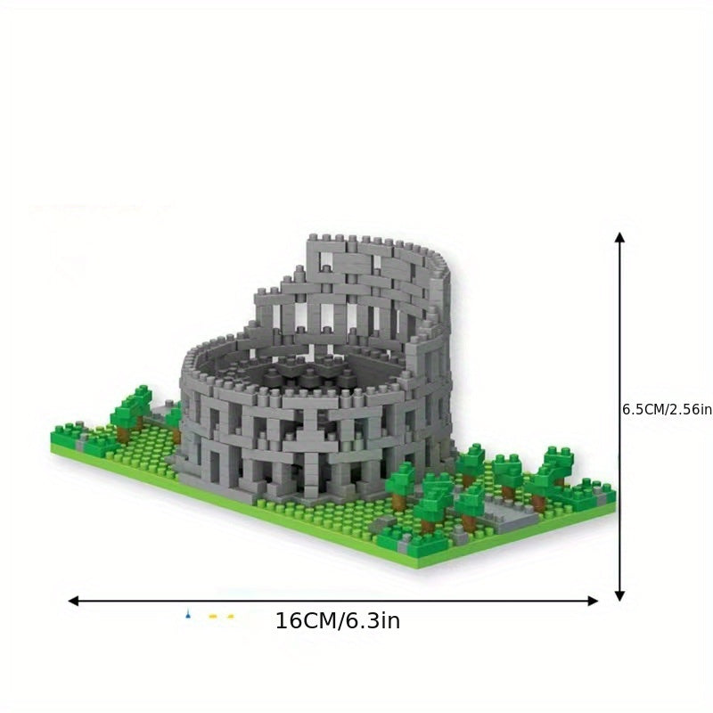 Miniature Small Particle Building Blocks Building Model Toys Assembly High Difficulty Collage Three-dimensional DIY halloween christmas gift Ramadan Mubarak