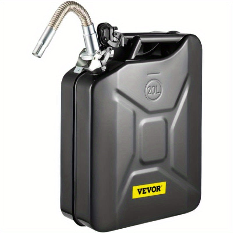 [Heat Resistant Automotive Can] 5. 3 Gallon Portable Steel Can with Flexible Rustproof and Heat Resistant Design for Automotive and Equipment Use Black
