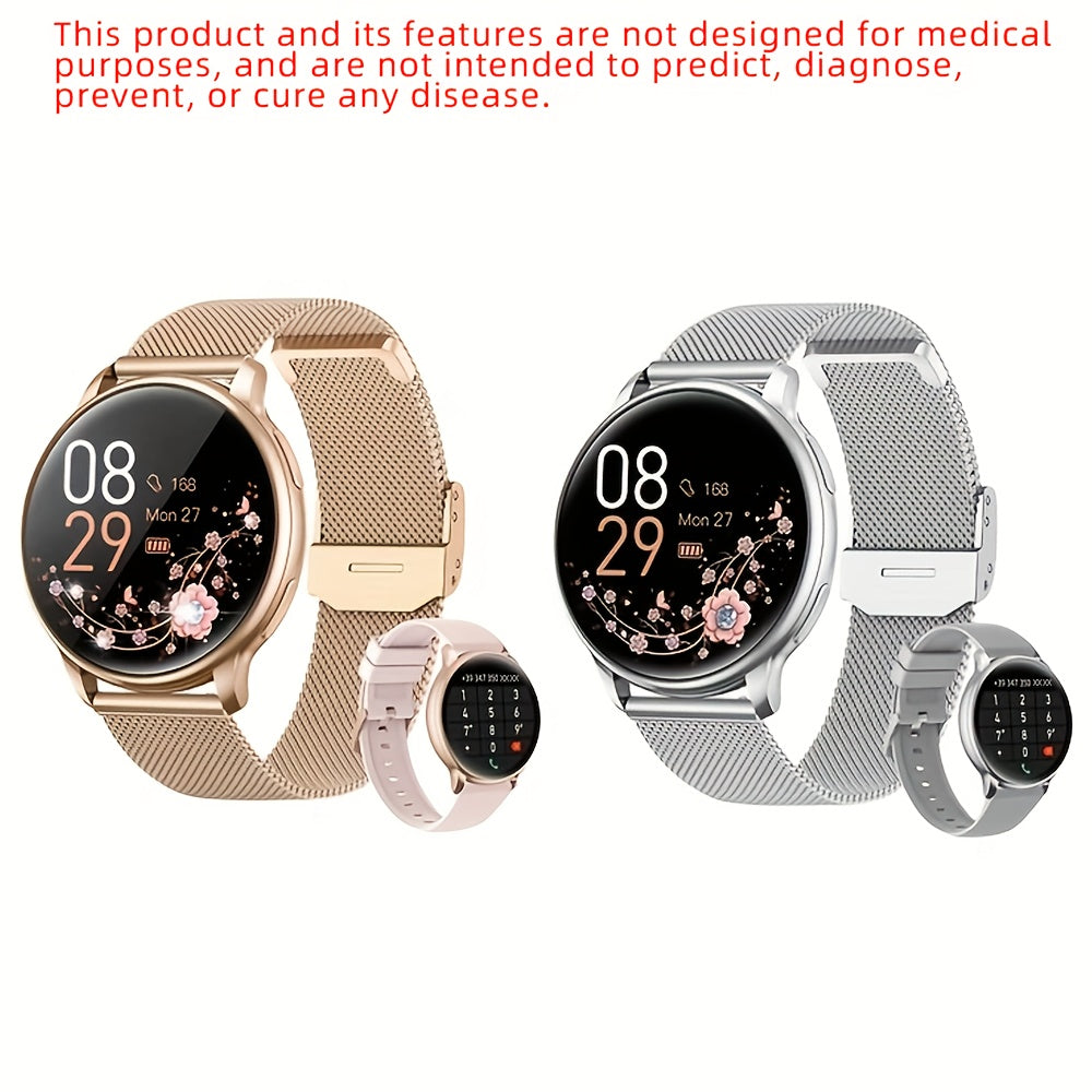 Smartwatch with Wireless Call/Dial, Female Functions, Sleep, 19 Sports Modes, Music Player, Pedometer - Perfect Birthday Gift for Men & Women, Christmas, Halloween, Smartwatches For Android & Ios