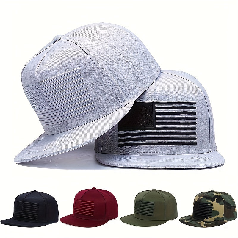 1pc Men's American Flag Baseball Cap, Hats For Outdoor Sports, Men's Hats