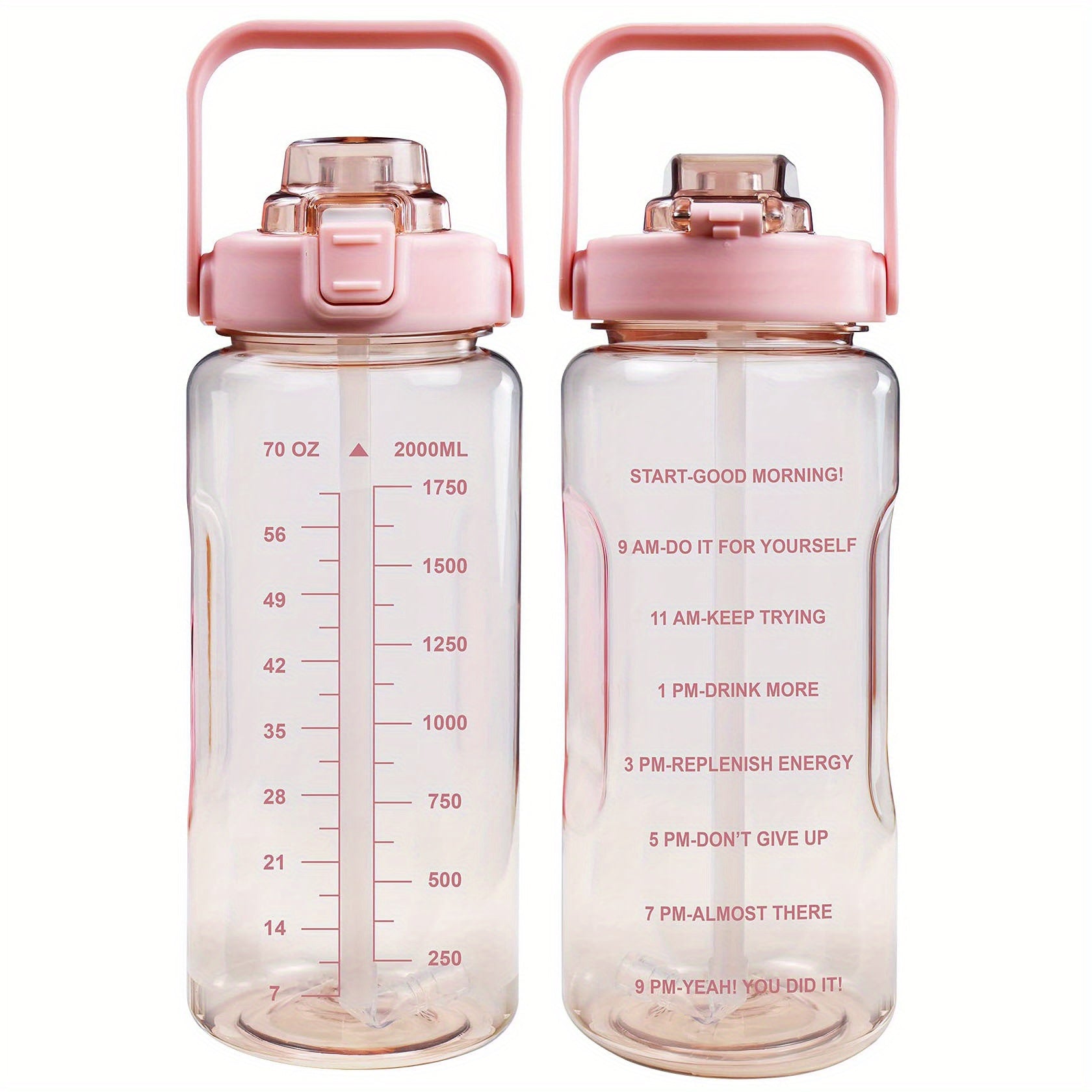 1pc Leakproof Insulated Water Bottle with Straw & Chug Lid - Durable with Storage Sleeve, Easy Carry Handle for All-Day Hydration - Perfect for Sports, Gym & Outdoor Activities