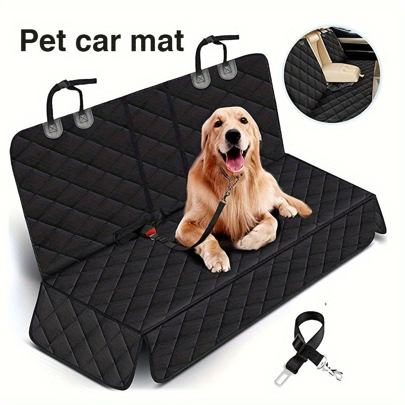 Automotive Pet Pad Rear Seat Double Zipper Pet Cushion Car Dog Mat Vehicle-Mounted Pet Mat