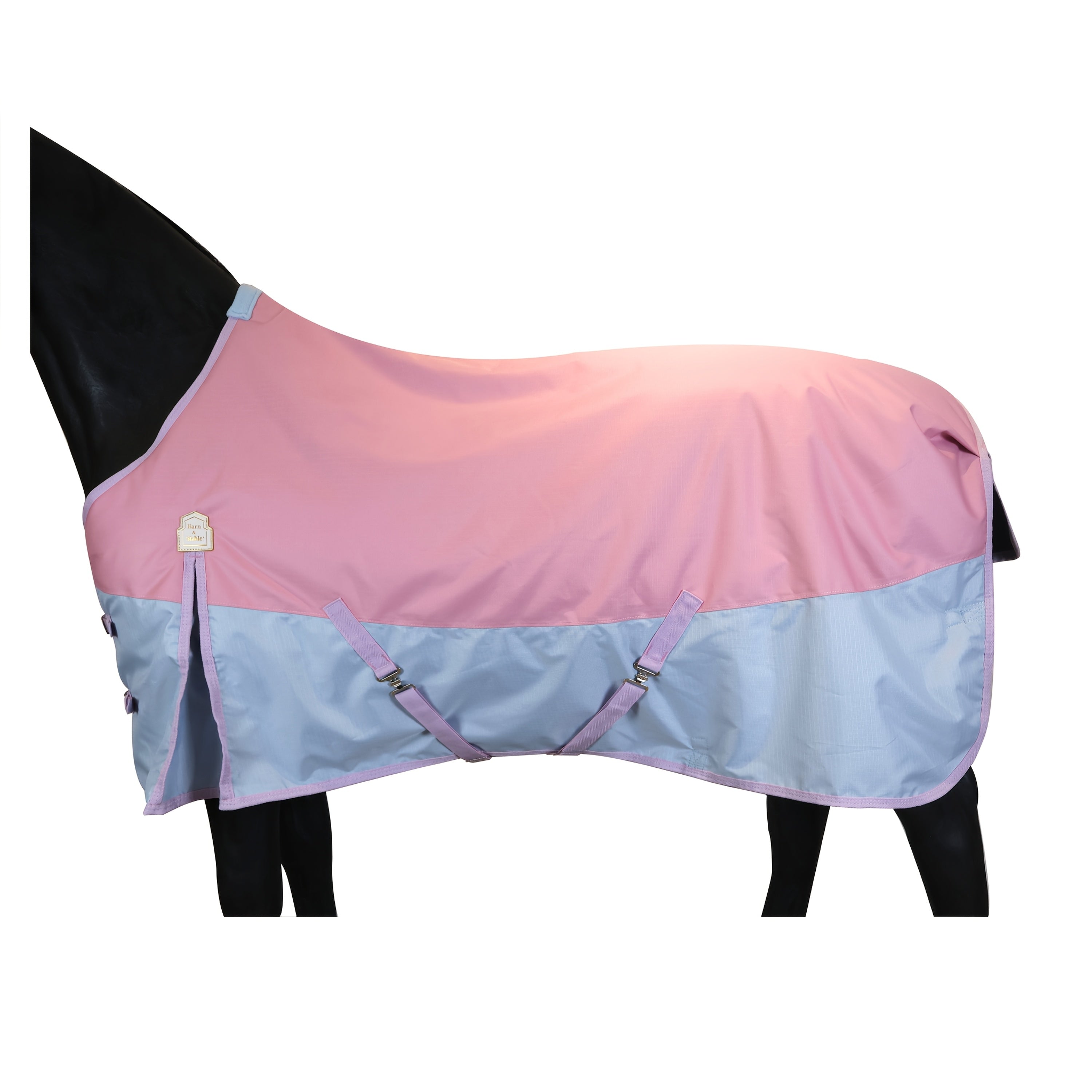 BARN & STABLE Heavy-Duty 600D Waterproof Horse Blanket - 3000mm/3000mvp Winter Turnout Rug with 200g Fill, & Adjustable Fit, All-Weather Horse Cover for Horses (Arabian, Thoroughbred, Shetland) - Durable Equestrian Gear, Hors