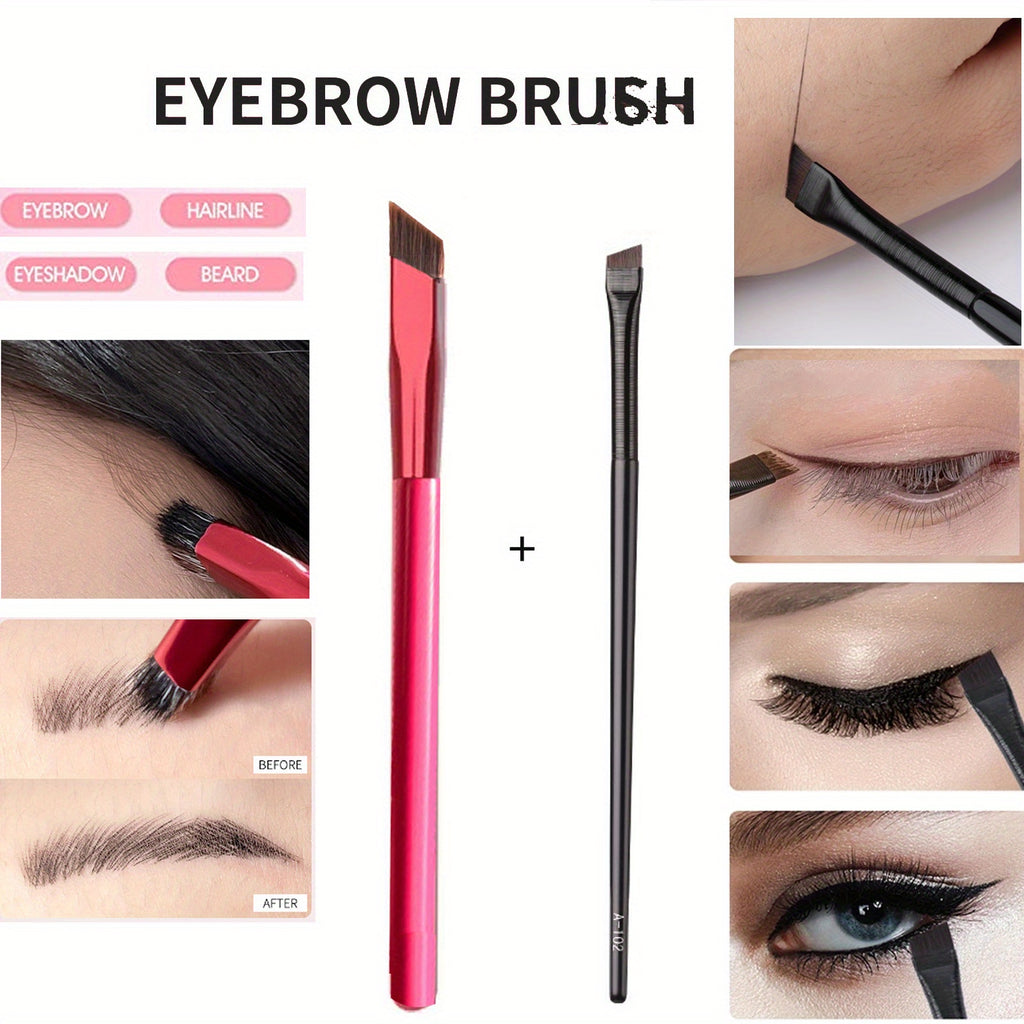 Wild Eyebrow Brush Square Stereoscopic Painting Hairline Eyebrow Paste Artifact Eyebrow Brush Brow Makeup Brushes