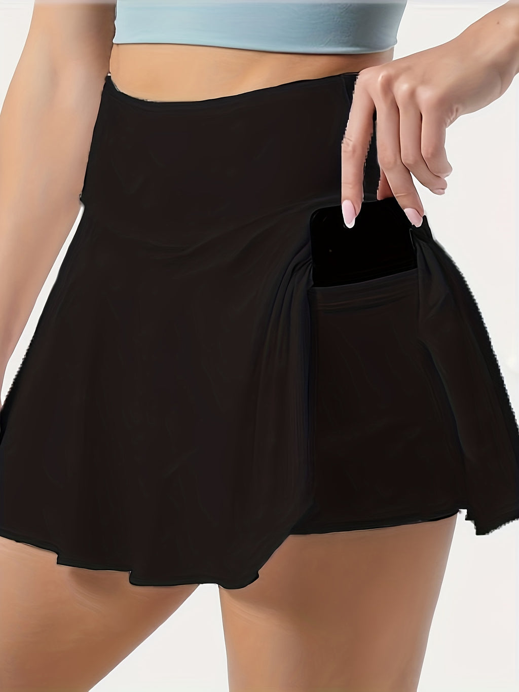 2023 Summer New Elegant Casual Women'S Pleated Tennis Skirt High-Waisted Sports Mini Skirt